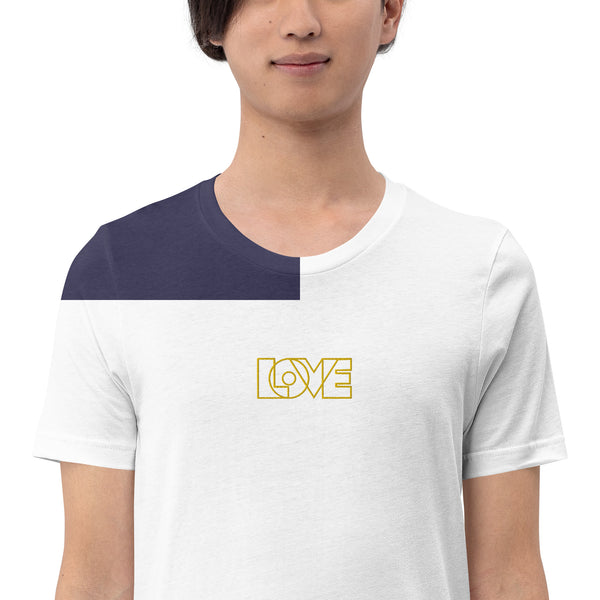 Men’s "Love" Embroidered Short Sleeve Shirt