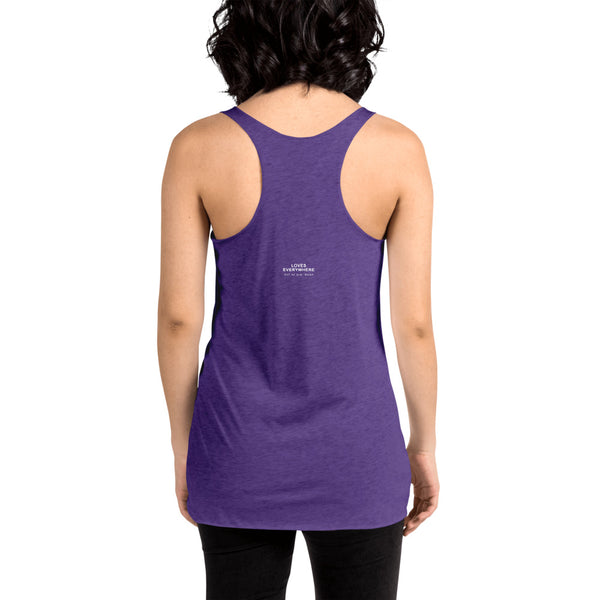 Women's "Love" Printed Racerback Tank Top