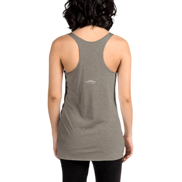 Women's "Love" Printed Racerback Tank Top