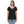 Charger l&#39;image dans la galerie, A woman is wearing a black V Neck T Shirt featuring a beautiful embroidered, original “Love” design by Christian Apparel Brand - Loves Everywhere.
