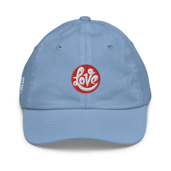 Girl's "Love" Embroidered Baseball Cap