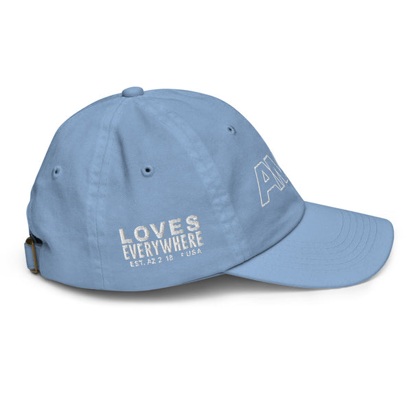 Girl's "Love" Embroidered Baseball Cap