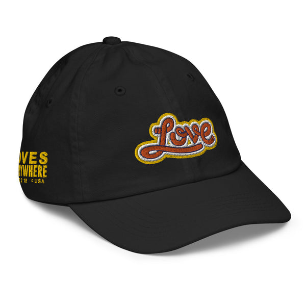 Boy's "Love" Embroidered Baseball Cap