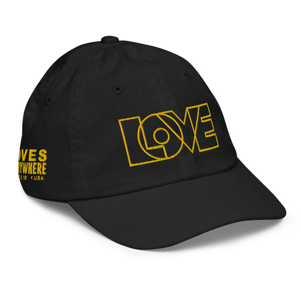 Girl's "Love" Embroidered Baseball Cap