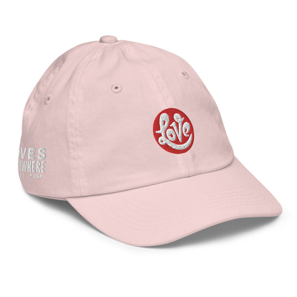 Girl's "Love" Embroidered Baseball Cap