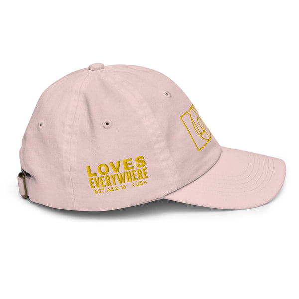 Girl's "Love" Embroidered Baseball Cap