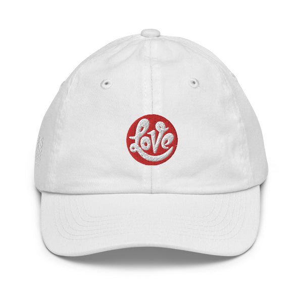 Girl's "Love" Embroidered Baseball Cap