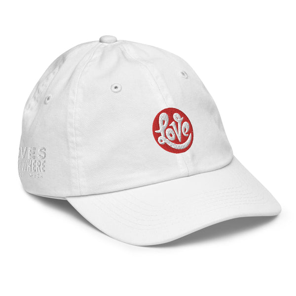 Girl's "Love" Embroidered Baseball Cap