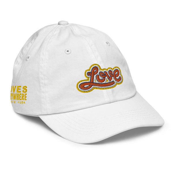 Boy's "Love" Embroidered Baseball Cap