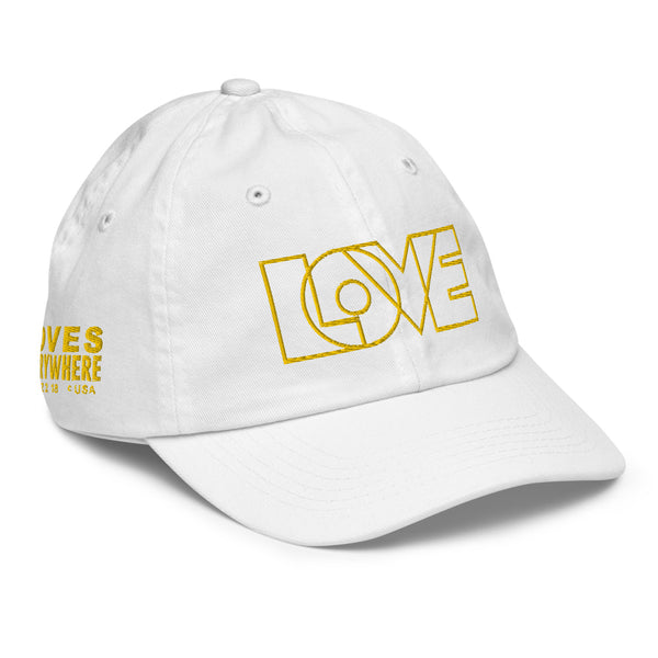 Girl's "Love" Embroidered Baseball Cap