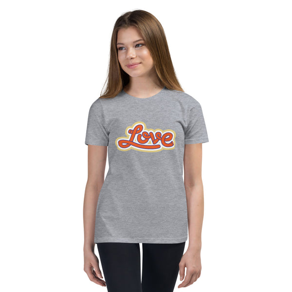 Girl's "Love" Printed Premium T-Shirt