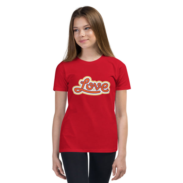 Girl's "Love" Printed Premium T-Shirt